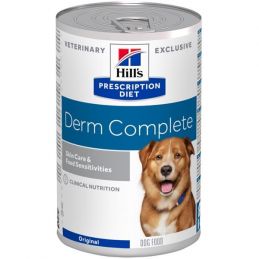 Hill's Prescription Diet Canine Derm Complete - konzerva 370 g