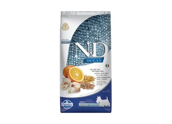 N&D OCEAN DOG LG Adult Mini Codfish & Orange 7kg