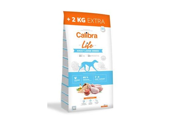 Calibra Dog Life Adult Large Breed Chicken 12+2kg