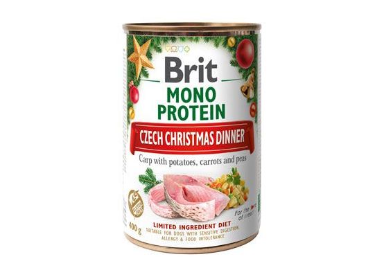 Brit Dog konz Mono Protein Christmas can 400g