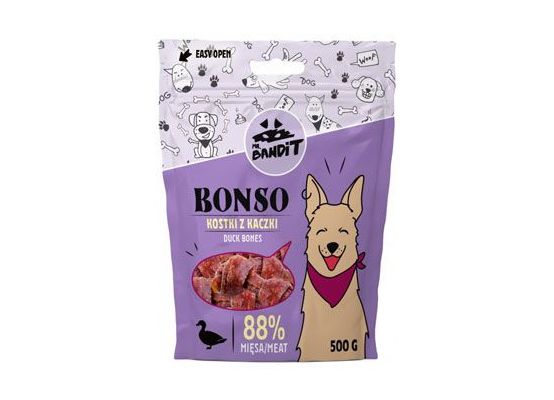 VetExpert Mr.Bandit pochoutka BONSO kachní kosti 500g