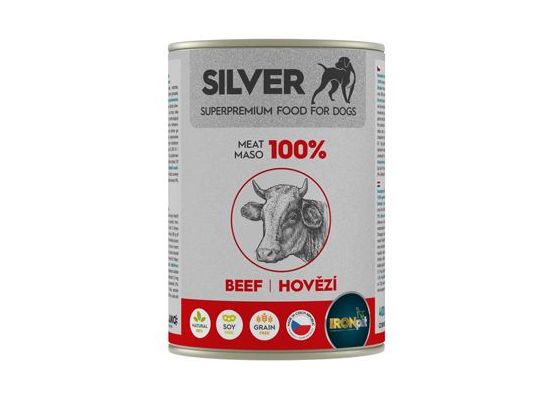 IRONpet Silver Dog Beef konzerva 400g