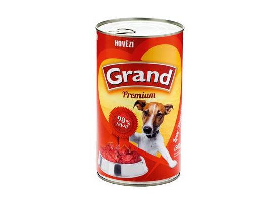 GRAND konz. pes hovězí 1300g