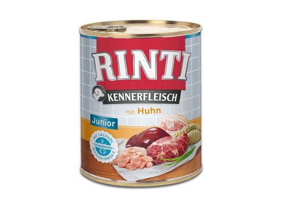 Rinti Dog Kennerfleisch konzerva Junior kuře 800g