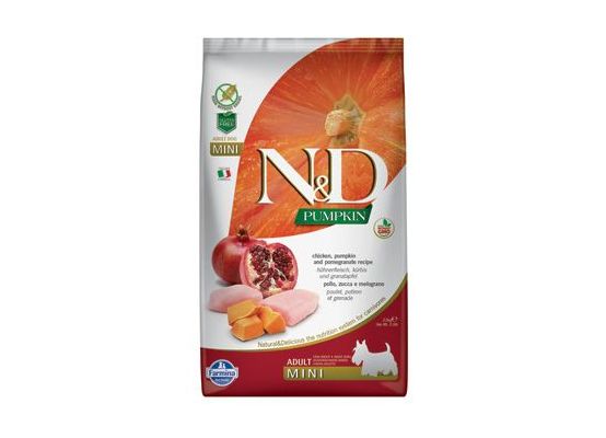 N&D Pumpkin DOG Adult Mini Chicken & Pomegranate 7kg