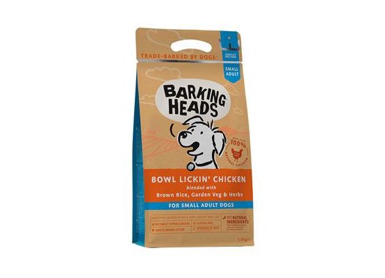 BARKING HEADS Bowl Lickin’ Chicken (Small Breed) 1,5kg