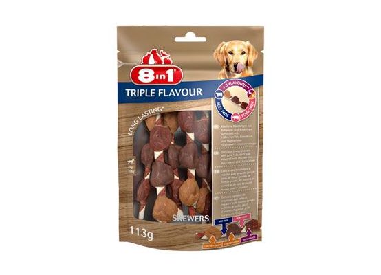 Pochoutka 8in1 Triple Flavour skewers (6ks)