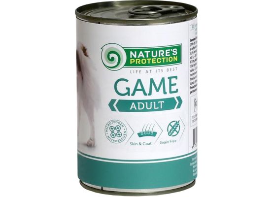 Nature's Protection Dog konz.Adult zvěřina 400 g