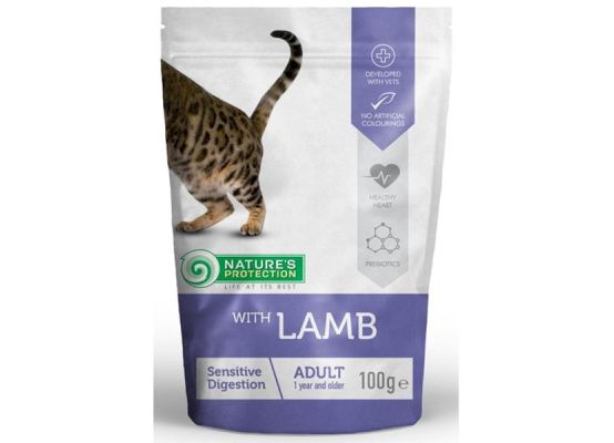 Nature's Protection Cat kaps. Sensitive Digestion with Lamb 100g