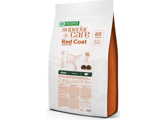 Nature's Protection Superior Care Dog Dry Red Coat Adult Grain Free Lamb 10 kg