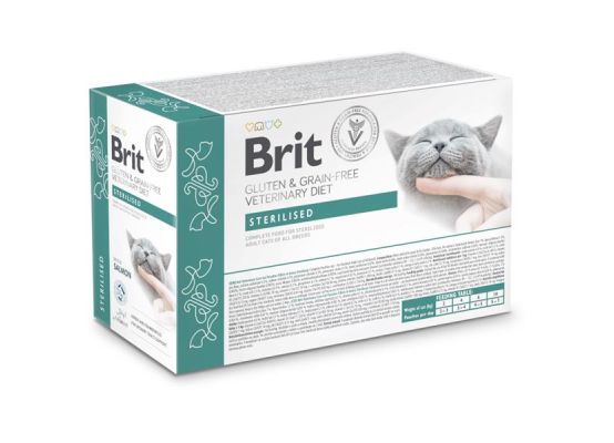 Brit Grain & Gluten-Free VD Care Cat Pouch fillets in Gravy Sterilised 12x 85 g